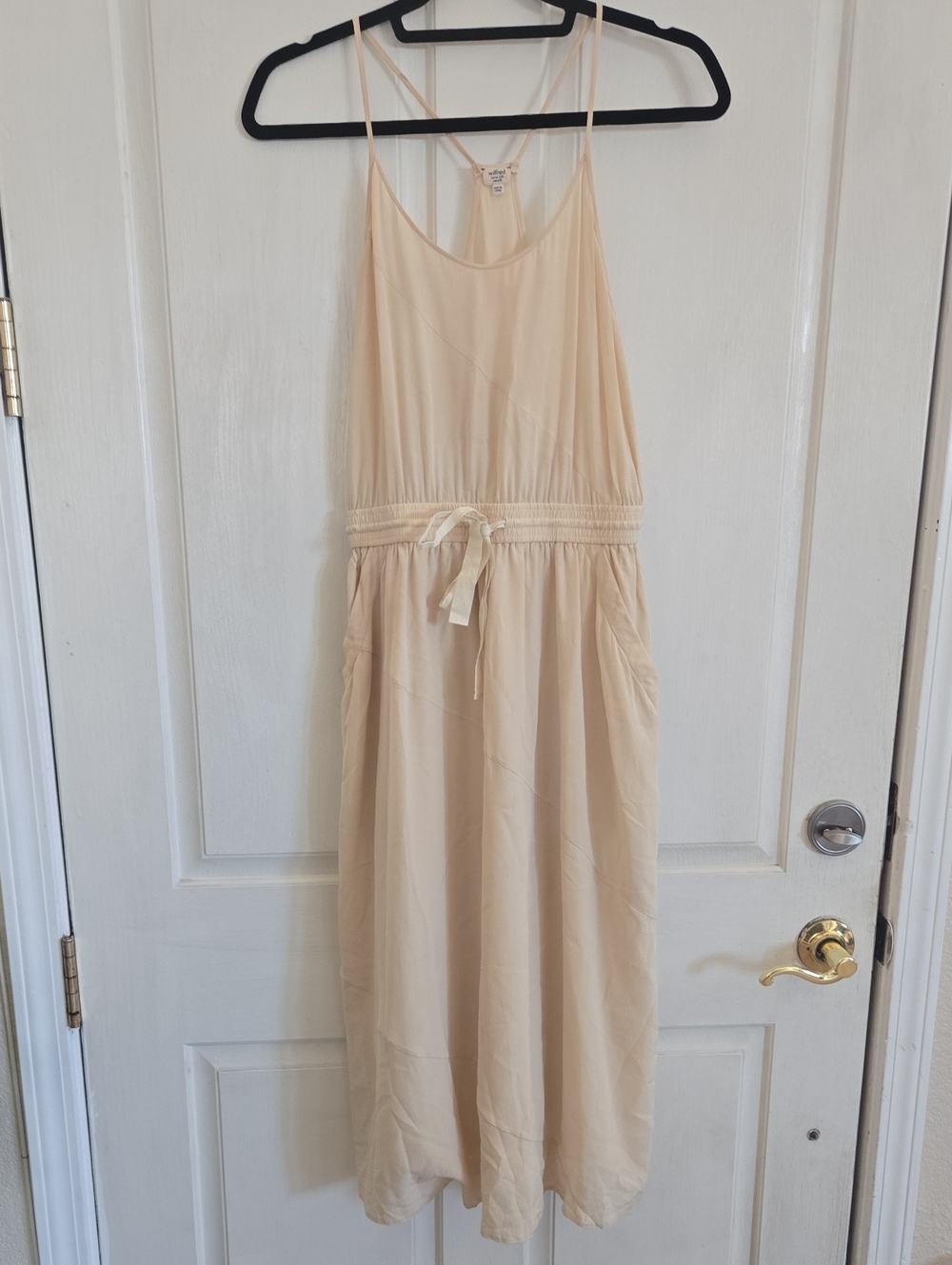 Wilfred Cream Silk Cami Dress